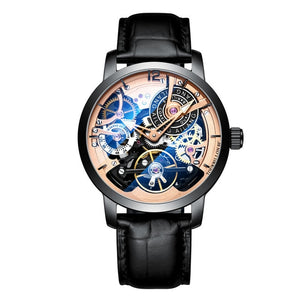 AILANG Original Design Watch Automatic Tourbillon Wristwatches men montre homme mechanical Leather pilot diver Skeleton