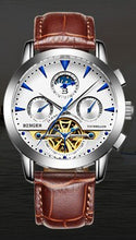 Load image into Gallery viewer, Switzerland luxury men's watch BINGER brand Tourbillion Mechanical Wristwatches Sapphire full stainless steel Clock Male B1188-6