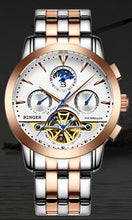 Load image into Gallery viewer, Switzerland luxury men's watch BINGER brand Tourbillion Mechanical Wristwatches Sapphire full stainless steel Clock Male B1188-6