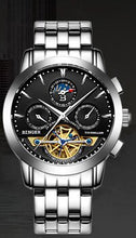 Load image into Gallery viewer, Switzerland luxury men's watch BINGER brand Tourbillion Mechanical Wristwatches Sapphire full stainless steel Clock Male B1188-6