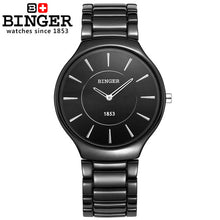 Load image into Gallery viewer, Switzerland luxury brand Male Wristwatches Binger Space ceramic quartz men's watch lovers style Water Resistant clock B8006B-5