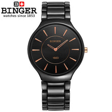 Load image into Gallery viewer, Switzerland luxury brand Male Wristwatches Binger Space ceramic quartz men's watch lovers style Water Resistant clock B8006B-5