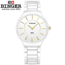 Load image into Gallery viewer, Switzerland luxury brand Male Wristwatches Binger Space ceramic quartz men's watch lovers style Water Resistant clock B8006B-5
