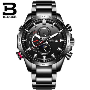 Luxury Brand Watch Men Switzerland BINGER Men Watches Automatic Mechanical Men Watch Sapphire Waterproof Energy display BS03-2