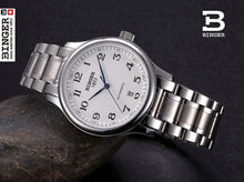 Load image into Gallery viewer, Wristwatches BINGER business Mechanical Wristwatches sapphire full stainless steel men's watches Water Resistant BG-0379