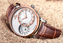 Load image into Gallery viewer, Switzerland men's watch luxury brand Wristwatches BINGER 18K gold quartz leather strap waterproof clock BG-0389-6