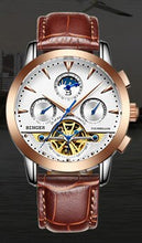 Load image into Gallery viewer, Switzerland luxury men's watch BINGER brand Tourbillion Mechanical Wristwatches Sapphire full stainless steel Clock Male B1188-6