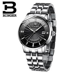 Switzerland BINGER Watch Men Luxury Brand Japan NH35A Auto Self-wind Mechanical Men's Watches Sapphire Wristwatch Male  B1176G-1