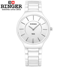 Load image into Gallery viewer, Switzerland luxury brand Male Wristwatches Binger Space ceramic quartz men's watch lovers style Water Resistant clock B8006B-5