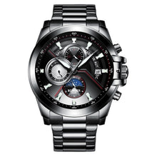 Load image into Gallery viewer, Switzerland BINGER Watch Men Luxury Brand Men Watches Moon Phase Luminous Watches Male waterproof Mechanical Wristwatches B1189