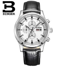 Load image into Gallery viewer, Switzerland Men's Watches Sapphire BINGER Watch Men Brand Luxury Quartz Male Watch Waterproof Luminous Wristwatches Chronograph