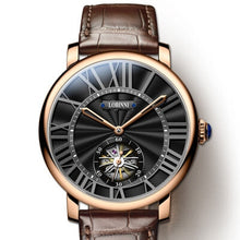 Load image into Gallery viewer, Luxury Brand LOBINNI Watch Men Mechanical Men's Watches Sapphire 50 M Waterproof relogio Skeleton Genuine Leather Clock L16016-1