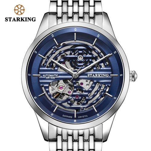 STARKING AAA Automatic Watch Men Luxury Brand Sapphire Crystal 28800 High Beat Movement Mechanic Watch Men 50M Waterproof AM0282